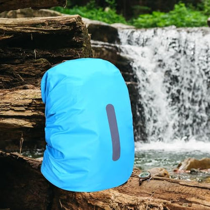 Backpack Rain Cover Waterproof Backpack Cover Rain Cover for Backpack with Reflective Strip Outdoor Back Pack Bag Covers Raincover Protector for Hiking Camping Hunting Biking Traveling 30L-40L
