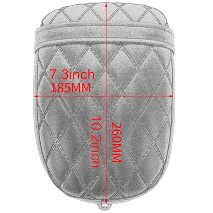 Motorcycle Passenger Comfort Seat Fit for CMX1100 Rebel 1100/DCT/SE 2021-2026, Leather Rear Saddle Back Cushion Pillion Pad, Brown Embossing - color: Rear - Brown-B