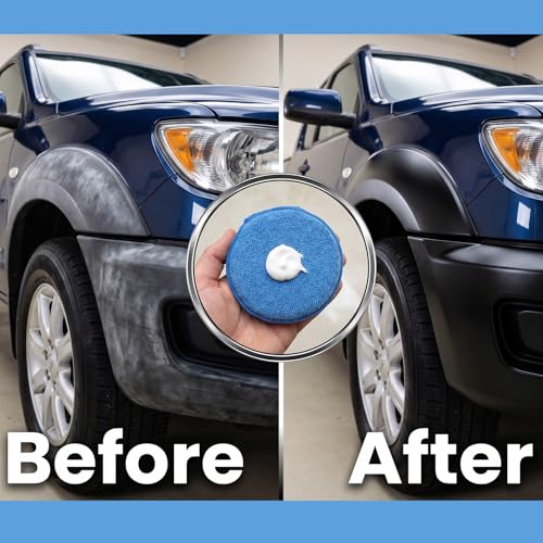 4 Pcs Wax Applicator Pads, 5 Inch Microfiber Applicator Pads Detailing Soft and Reusable Buffing Pad Foam Applicators Pad for Car Polishing and Cleaning Blue and Gray