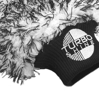 Long Pile Microfiber Wash Mitt, Swirl-Free Finish, for Cars, Trucks, Boats, RVs and Motorcycles, Machine Washable, Auto Detailing (1, Black) - color: Black