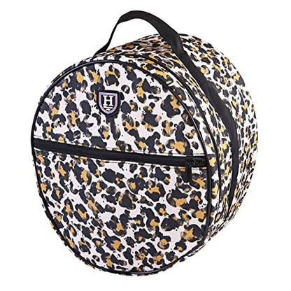 Harrison Howard Equestrian Motorcycle Riding Waterproof Helmet Bag Helmet Case Storage Carring Bag - color: Classic Leopard