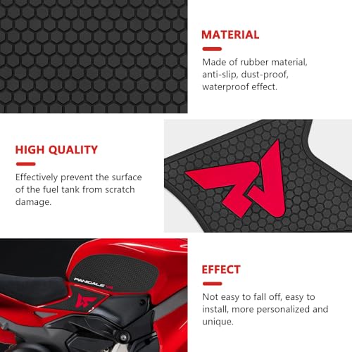 for Panigale V4 V4S Panigale v4s 2025 Tank Pad Protector Motorcycle Sticker Decal Air Knee Grip Tank Traction Pad Side Accessories