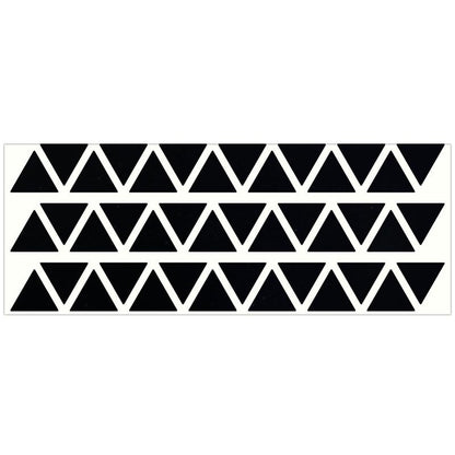 LiteMark Reflective Triangle Sticker for Bike, Helmet, Black, 1 Inch - Pack of 42 Pcs - color: Black
