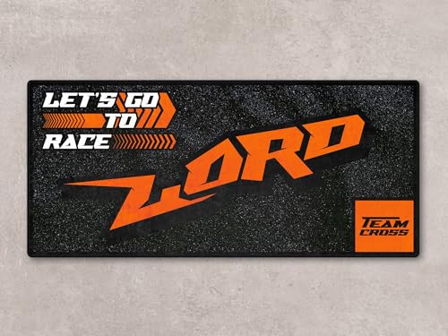 Garage Mat Design for KTM and Custom Motorcycles, Display and Pit Mat, Washable Non-Slip Garage and Showroom Floor Carpet (Size 2: 102 x 47/260 x 120 cm) - size: 102"L x 47"W