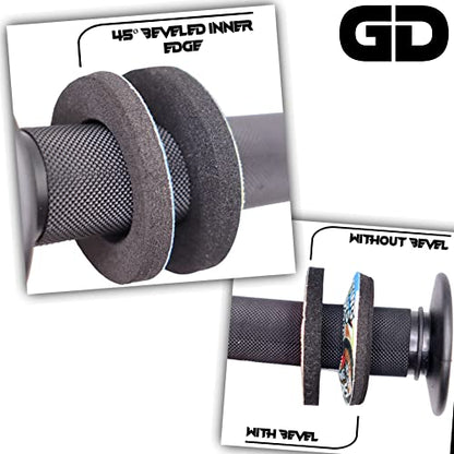 Gripdonuts.com® MX Grip Donuts for Dirt Bike Motorcycle BMX - Send It (2 Colors) - color: Red
