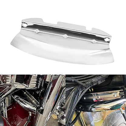Motorcycle Lower Triple Tree Wind Deflector Fit for Harley Touring Electra Glide Road Glide Road King Street Glide 2014-2023 (Chrome) - color: Chrome