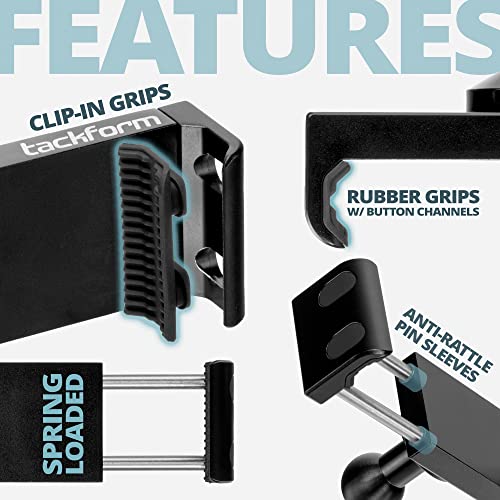 Tackform Enduro 20LITE Phone Holder - Spring Tension Optimized for in Vehicle Use, Truck and Fleet, Rock Crawling | 20mm Aluminum Ball - color: 20LITE
