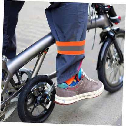 Kisangel 4pcs Adjustable Elastic Arm and Leg Bands for Night Cycling Running and Walking Enhanced Safety Gear for Outdoor Activities