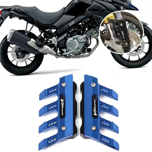 for DL250 DL650 DL650XT DL1000 DL1050 V-Strom VSTROM 2020-2026 Motorcycle Front Fender Side Guard Fender Slider Front Fork Protector Guard Block Slider (Blue) - color: Blue