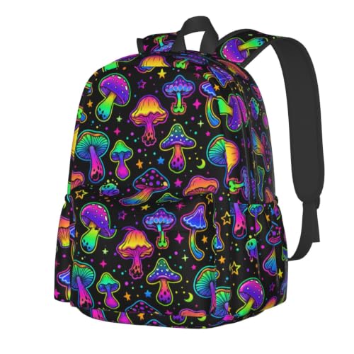 Gothic Mushroom Backpack Bookbag Laptop Backpacks Multipurpose Daypack for Boys Girls School Men Women Travel Hiking - color: Mushroom