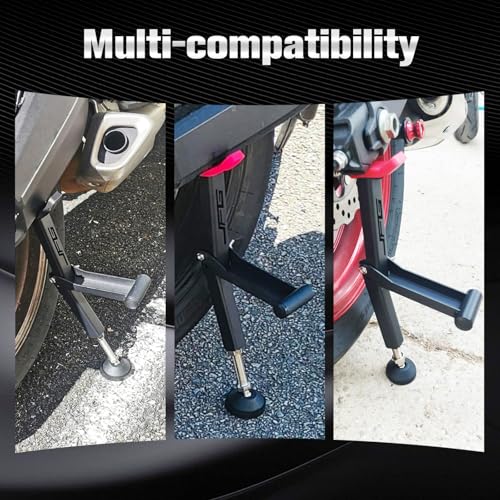 Motorcycle Stand Rear Wheel Stand,Foldable Convenient Dirt Bike Lift Universal for All Most Dirt Pit Bike Motorcycle Naked Cruiser Black - color: Black