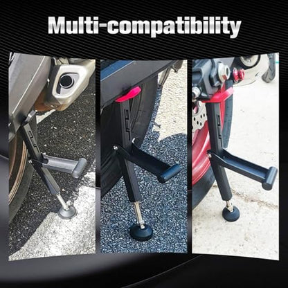 Motorcycle Stand Rear Wheel Stand,Foldable Convenient Dirt Bike Lift Universal for All Most Dirt Pit Bike Motorcycle Naked Cruiser Black - color: Black