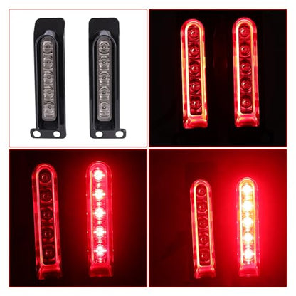 LED Filler Panel Lights Rear Fender Light Motorcycle Turn Signals Brake Tail Lights Fit for Harley Touring Electra Glide Ultra Limited Road King Road Glide 2014-2024(Black Housing Smoke Lens) - color: Black Housing Smoke Lens