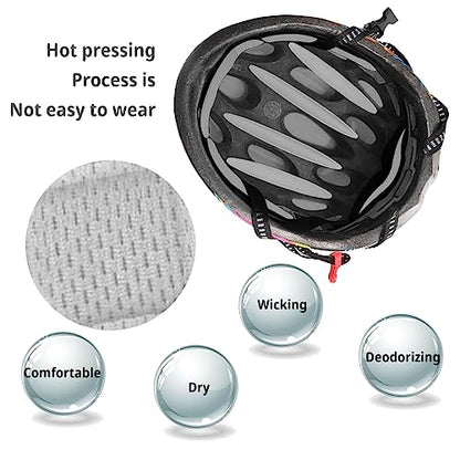 JHFGJGH 2 Set Cycle Helmet Pads, Universal Foam Pads for Motorcycle Bike Cycling Helmet (Grey) - color: Grey