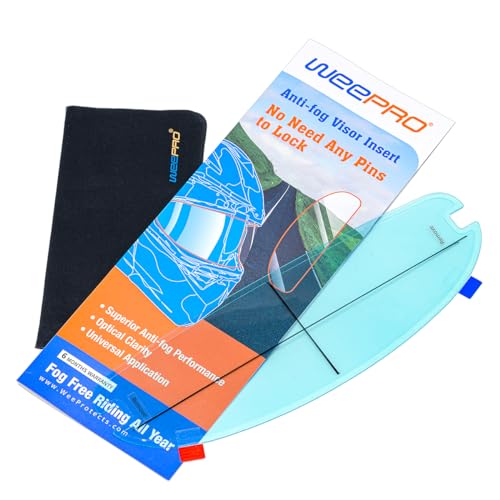 Full Face Helmet Shield Anti Fog Film for Motorcycle Helmet Visor Insert Fog-Resistant 3.46" x 10.7" | Fog Free Clear Visor for Safe Riding in Humid Cold Weather,Long-Term Effects,Self Adhesive Edge Banding - size: Super Clear - Over 90 Seconds