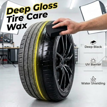 2026 New Upgrade Car Scratch Removal Wax, Scratch Remover for Vehicles with Wipe and Sponge, Car Polishing Wax Scratchs Remover, Cars Paint Scratchs Repair Kit for Deep Scratches (with Tire Polish) - color: with Tire Polish