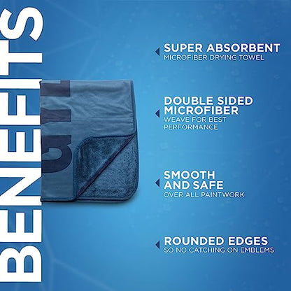 Gyeon Silk Dryer – Ultra Soft Microfiber Car Drying Towel, Super Absorbent, Streak-Free, Lint-Free, Safe for Ceramic Coatings, Ideal for Cars, Trucks, SUVs, Auto Detailing - size: 28"x35" Inches