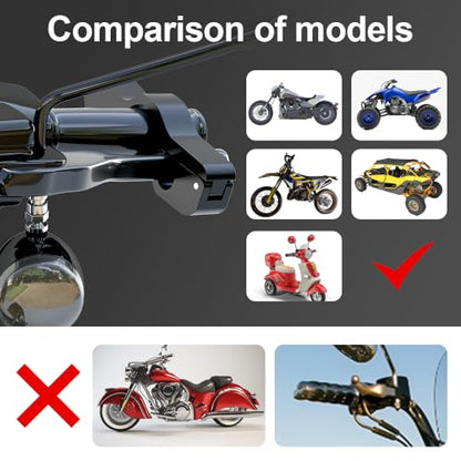 JAGASOL Helmet & Motorcycle Lock Combo - Brake Lock Anti-Theft for Mopeds, Motorbikes, ATVs, Dirt Bikes & Street Bikes - color: Black