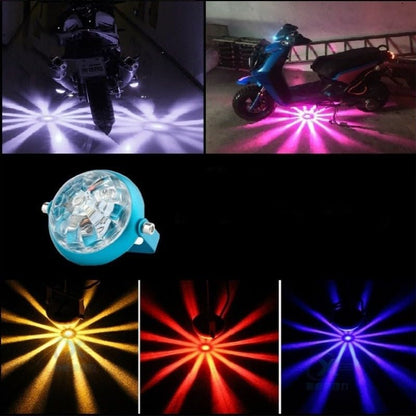 New Colorful Flash Motorcycle Electric Truck Chassis LED Rear Taillights Anti-Fog Brake Warning Lights (BLUE) - color: BLUE