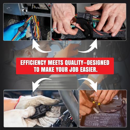 TMH 1 Pin Connector 22 AWG - 1 Wire 13cm. Waterproof Connectors Automotive Electrical Connectors Male and Female 1 Way with Heat Shrink Tubing for Car Truck Boat (10 Sets) - size: 1 Pin - 10 Sets