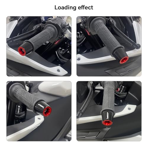 MFGZD R6 Motorcycle Bar End Plugs, CNC Aluminum Alloy Red Handlebar End Plugs Compatible With Yamaha R6 YZF-R6 - size: For R6 Red