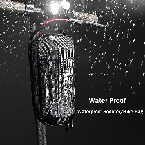 Scooter Storage Bag, Waterproof Scooters Handlebar EVA Hard Shell Bike Front Bag for Carrying Charger Tools Repair Tools
