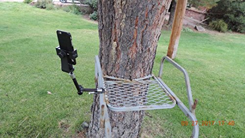 Universal Smartphone and Action Camera Mount for Small Diameter Tubing (3/4" to 1.5") – Machined Aluminum Holder with Quick-Adjust Arm for Outdoor, ATV, UTV, Boats, and Tree Stands