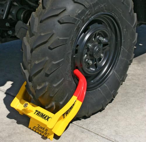 TRIMAX TCL75 - Trailer Wheel Lock - Fits 7"-11.25" Tires - Wheel Boot Lock for Trailer, Car, Truck, Boat, ATV, Camper, and More - style: TCL75