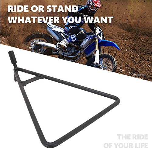 AnXin Dirt Bike Triangle Stand Motorcycle Stand Kickstand Universal for 80-500cc Supermoto Motocross Enduro Pit Bike - Black - size: triangle stand