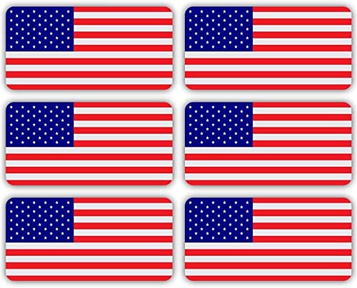 6 pcs USA Stealthy Flag Hard Hat Stickers, Black Ops Hardhat Decals | Tactical Morale Military Gear Labels USA American Flag Helmet Toolbox - color: Usa Flag (Non Refl)