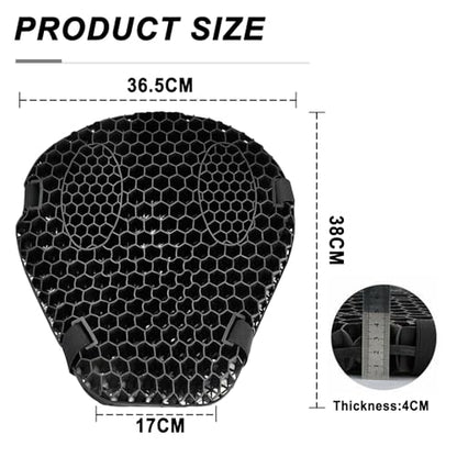 Motorcycle Seat Cushion for BMW R1250RT R 1250 RT, 3D Honeycomb Gel Pad with Breathable Mesh, Shock Absorption Motorcycle Honeycomb Breathable Seat Cushion