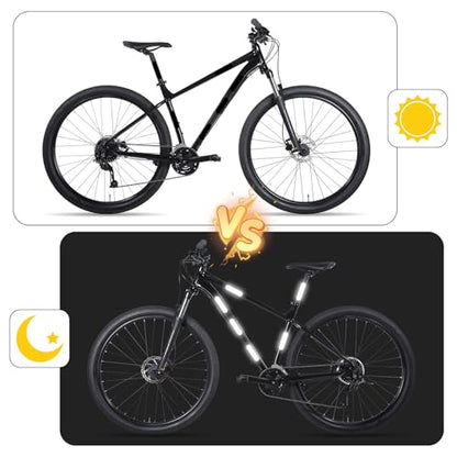 20Pcs Black Reflective Stickers, Motorcycle Helmet Safety Stickers, Night Visibility Safety Reflective Tape for Bicycle, Outdoor (7x1.8cm)