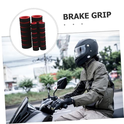 Non-Slip Motorcycle Handlebar Grips Cover Set Universal Fit for Motorbike and Bicycle Soft Foam Protective Sleeves for Enhanced Control and Comfort