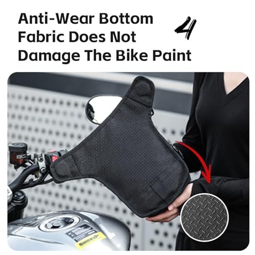 Rhinowalk Motorcycle Fuel Tank Bag,Magnetic and Strap on,Motorbike Tank Bag with Mobile Phone Pocket, Thigh bag,Leg Waist Chest Pouch,2.4L Backpack Motor Cycle Accessories - style: With Magnetic