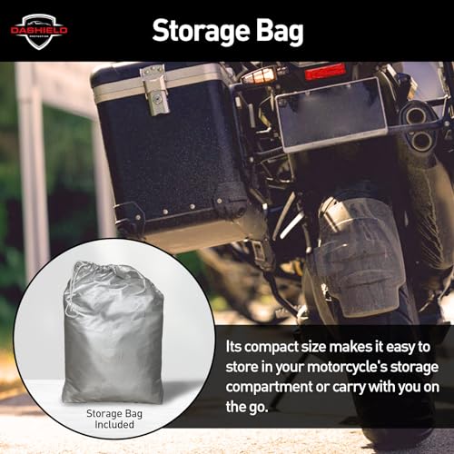 Lightweight Motorcycle Cover All Season Water Resistant, Dust, UV Protection, Universal Indoor/Outdoor Scooter Cover (XXXL) - size: XXXL
