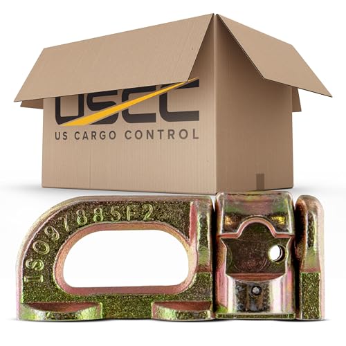 US Cargo Control L Track Double Stud Fitting (250 Pack) 5,000 Pounds Break Strength, Use with L Track Rails in Truck Bed or Trailer to tie down ATV, Motorcycle, Automatic Locking with Spring Release - size: 250 units