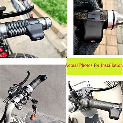 2 Pack Cruise Assist Throttle Control Lock Ergonomic Grip Universal Clamp Mounted Controller for Electric Scooter Booster e-Bike Motorcycle Dirt Bike ATV Standard 7/8" Handlebar Cruiser