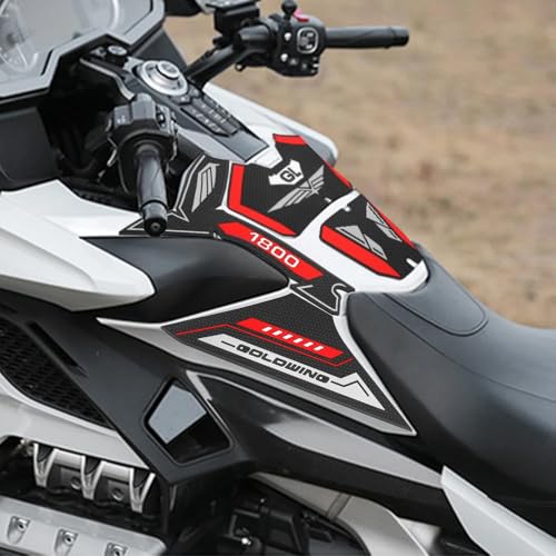 FOR Gold Wing GL1800 GL 1800 2018-2025 NEW Motorcycle Fuel Tank Cap Sticker Pad Fuel Tank Cap Anti-slip Protection Pad (red) - color: Red