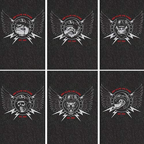 PIG Personalized Motorcycle Mat | Animal with Wings | 3' x 10' Custom Text Motorcycle Parking Mat | PM70057POR-3X10T-BK