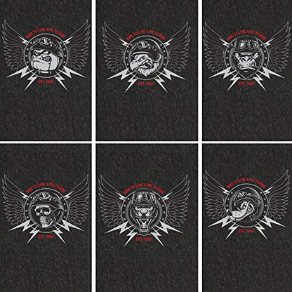 PIG Personalized Motorcycle Mat | Animal with Wings | 3' x 10' Custom Text Motorcycle Parking Mat | PM70057POR-3X10T-BK