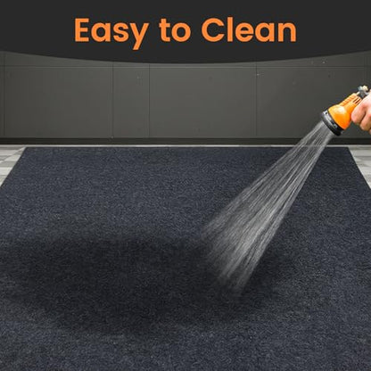 Heavy Duty Oil Spill Mat, 7' 2" x 8' 4", Premium Absorbent Oil Pad, Garage Floor Mat for Under Car, Protects Garage Floor from Spills, Drips, Splashes and Stains,Washable, Reusable - size: 7' 2" x 8' 4"