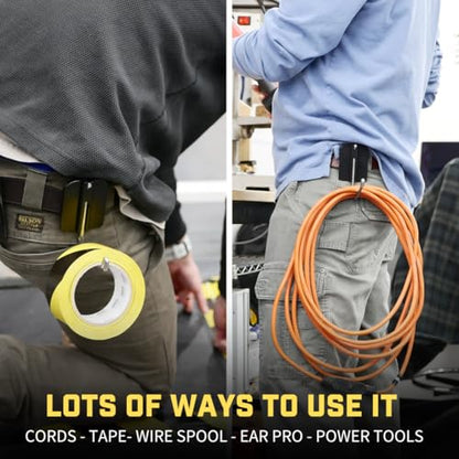 Holstery HookMaster | Tool Belt Utility Hook Holster - Heavy-Duty Steel Swivel Hook Holder - All Metal