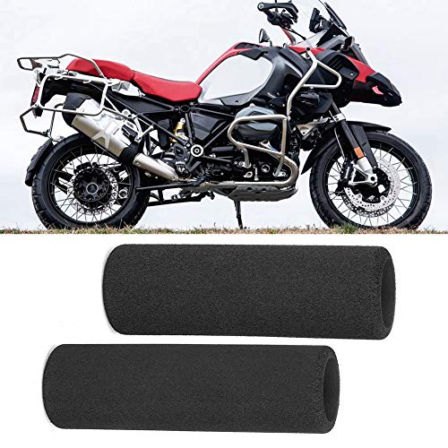 ZJchao Grips, Throttle Grip 2pcs Soft Foam Sponge Handlebar Cover Grip Foam Black Soft Sponge Fits for R1200