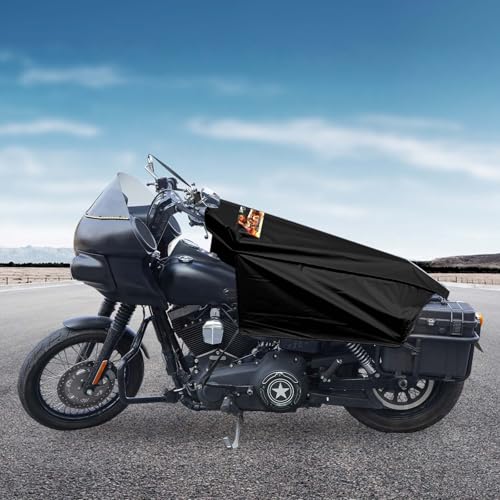 GARGOYLE BELLS Motorcycle Cover Seat Shade Cover Bike Covers Lightweight Half Covers Outdoor Sun Protection All Season Fits Various Motorcycle Models - Black, M - color: Black-Freedom, size: M