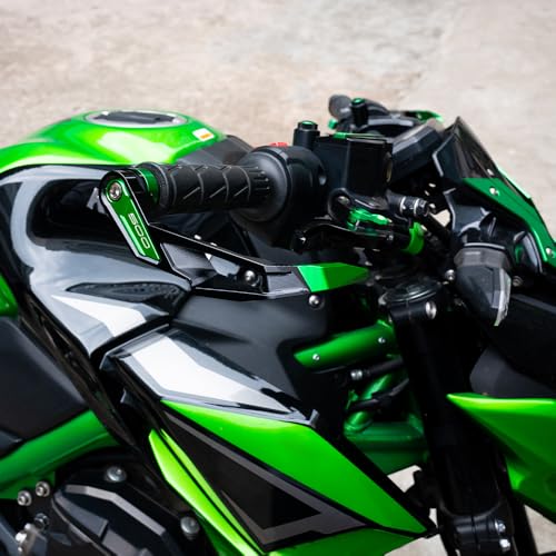 Compatible with 2025 Ninja 500 ninja500 SE 2024 Z500 Z 500 SE Aluminum Motorcycle Handguards Brake Clutch Lever Guards Protector Accessories (Black) - color: Black