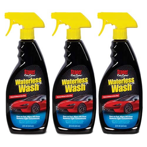 Stoner Car Care 92604-3PK Waterless Wash Car Detailing Spray – Safe, Scratch-Free Formula Quickly Cleans, Shines & Protects Cars, Trucks, Boats, Motorcycles, RVs & More – 22 Fl Oz, Pack of 3 - size: 22 Fl Oz (Pack of 3)
