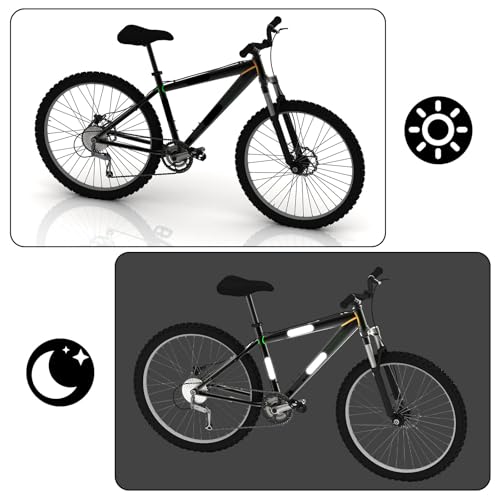 20pcs Motorcycle Helmet Reflective Stickers, High Visibility Black Safety Reflective Waterproof Decals Tapes Night Riding Safety Stickers Accessories for Motorcycle Bike Scooter Strollers Helmets