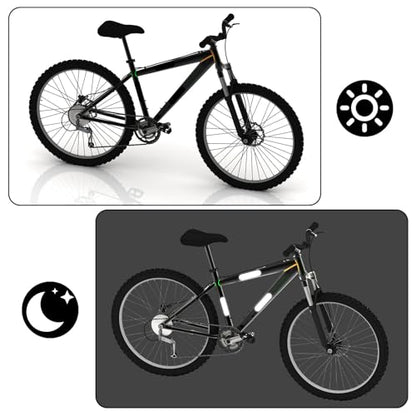 20pcs Motorcycle Helmet Reflective Stickers, High Visibility Black Safety Reflective Waterproof Decals Tapes Night Riding Safety Stickers Accessories for Motorcycle Bike Scooter Strollers Helmets