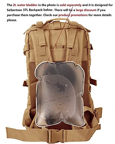 Seibertron Waterproof Large Capacity Molle Motorcycle Helmet Holder/Cycling Helmet Storage/Hiking Helmetcatch Bag/Backpack Also Fit Basketball Football Soccer Backpack Khaki - color: Khaki