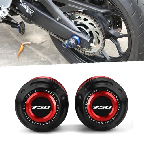 Motorcycle 2025 CB750 Rear Fork Sliders Fit For CB750-2023 2024 2025 All Year Wheel Axle Frame Sliders 2023 CB750 Wheel Protect 2024 CB750 Accessoris 2025 CB750 Accessoris 2024 Red - color: red, size: Rear-CB750